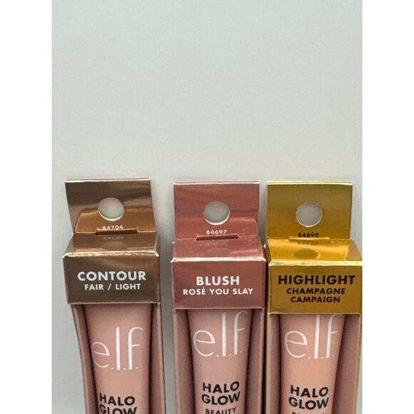 Elf Cosmetics Halo Glow Cushion Tip App. Contour Highlighter & Blush Trio BNIB - Picture 5 of 6